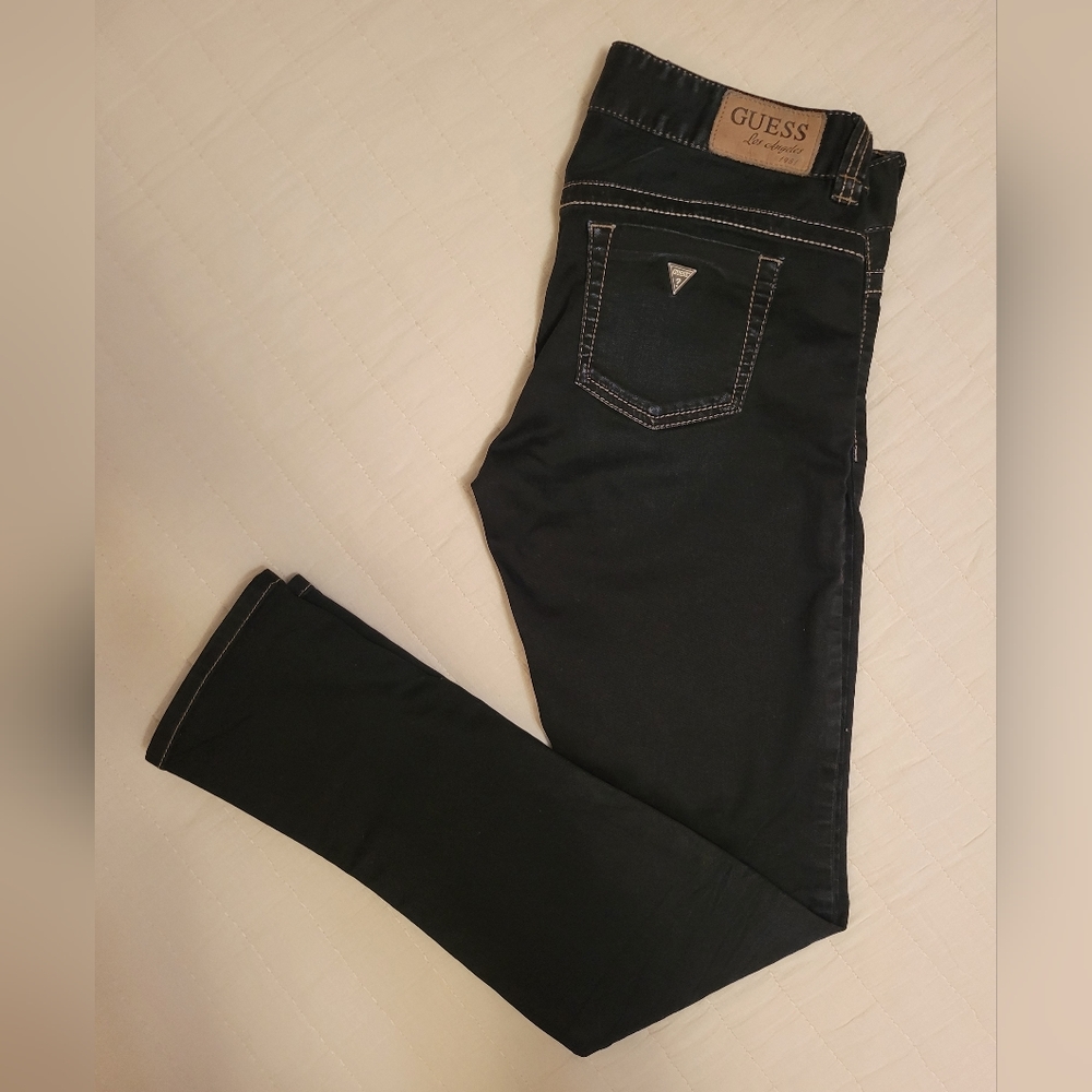 🔥GUESS JEANS DAREDEVIL WOMENS SIZE 29 SKINNY LEG DARK WASH